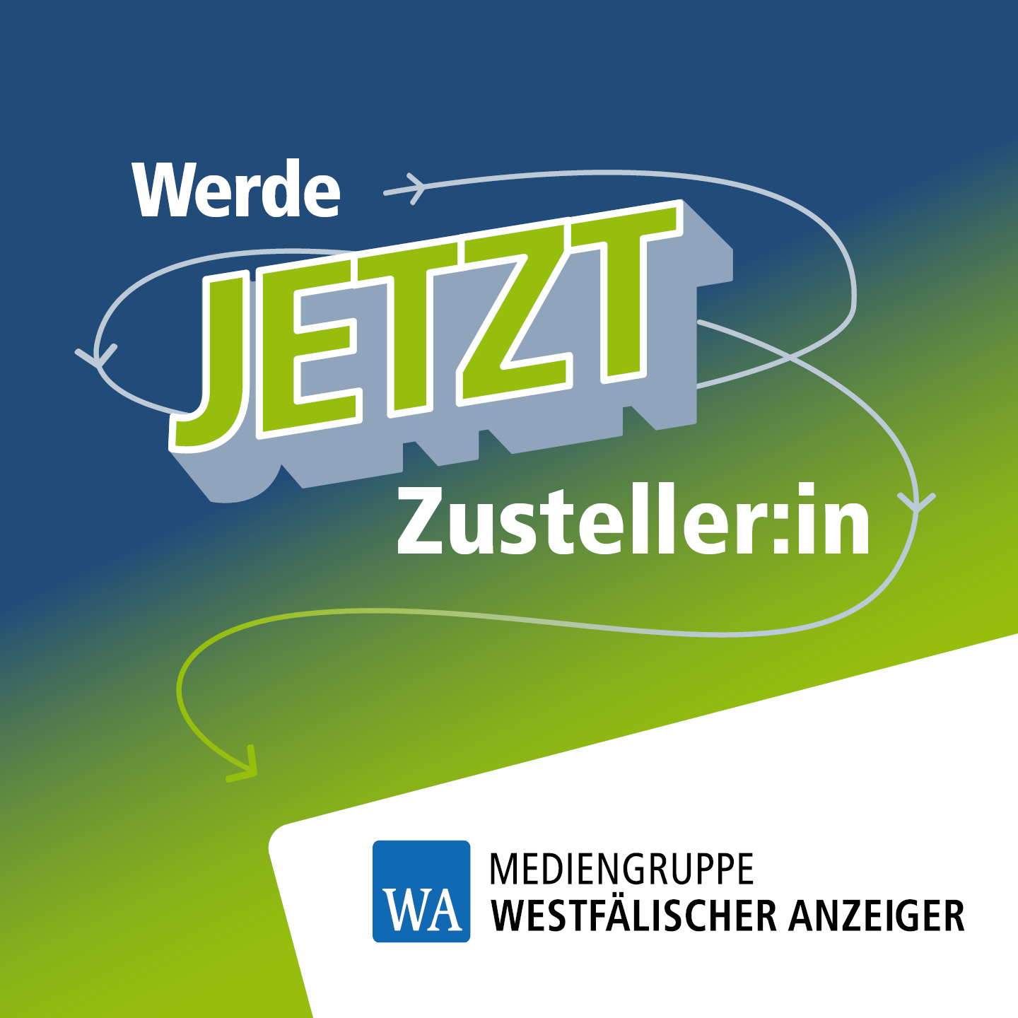 Visual der Kampagne Werde jetzt ZustellerIn